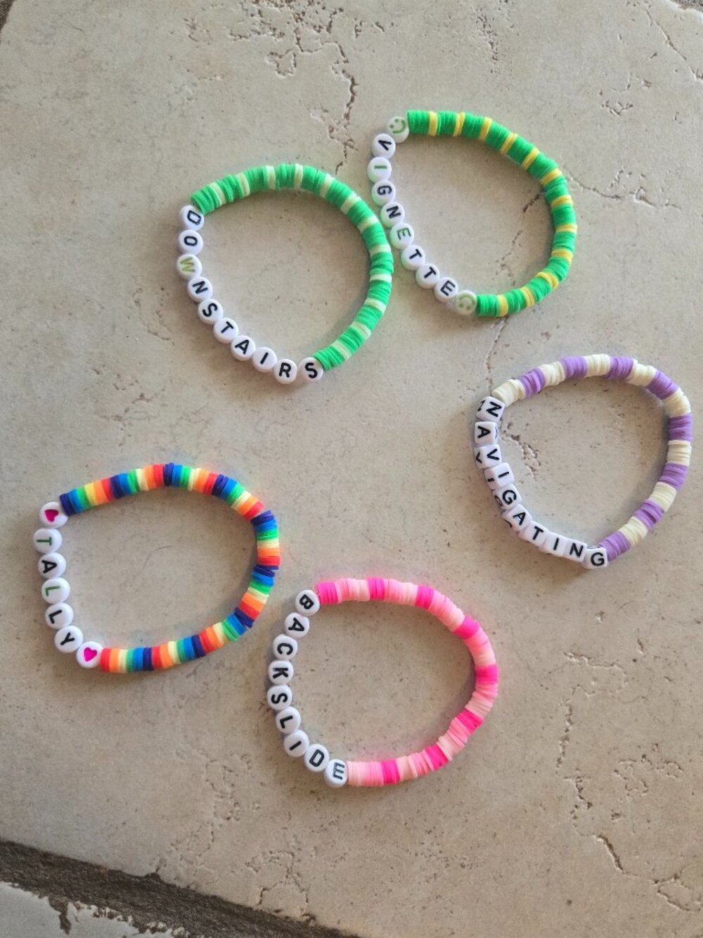 Set of 5 Twenty One Pilots Concert Bracelets - Handmade